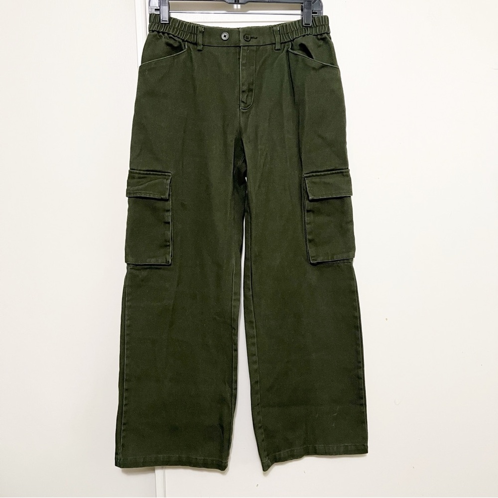 SHEIN Mid Rise Wide Leg Cargo Pants L